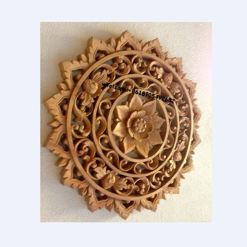 Tradition Handmade Wall Hanging Carved Wood Wall Paneling Solid Wooden Panel Crafts