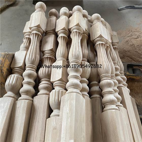 Carved Wood Stair Spindles Staircase Railing Baluster Pillar